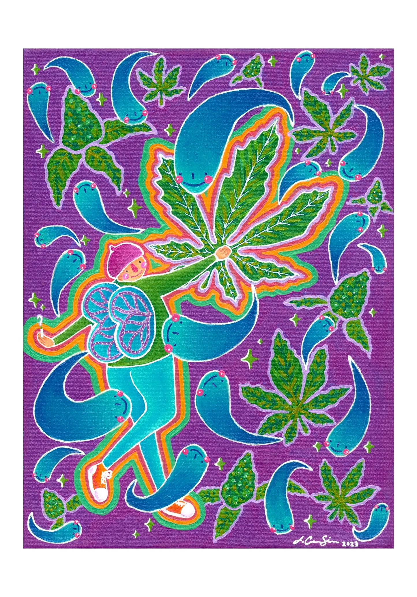 La Fée du Cannabis Print (Framed)