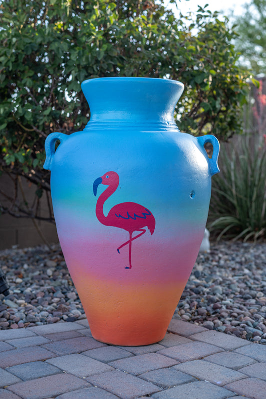 Colorful Flamingo Vase