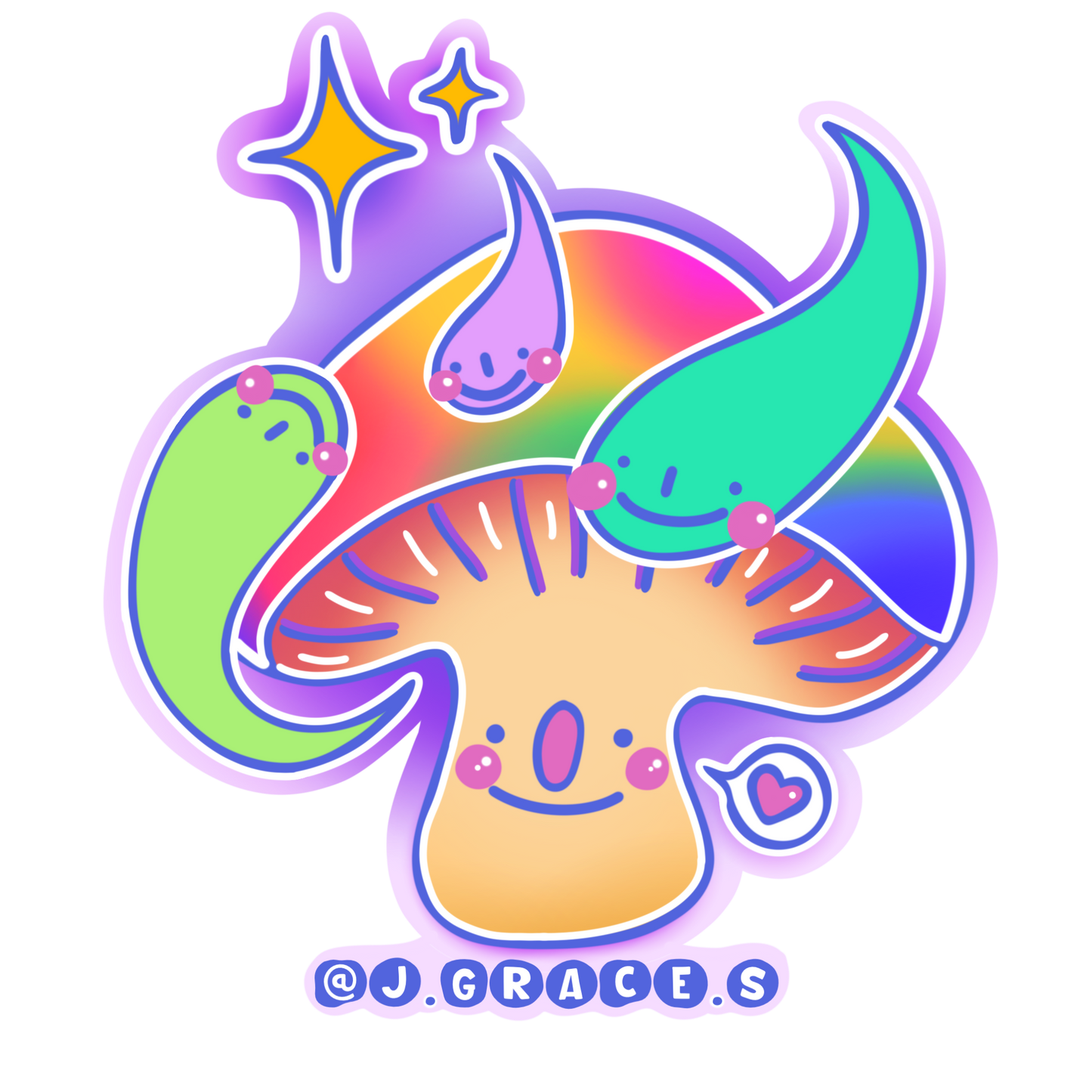 Rainbow Shroom STICKER